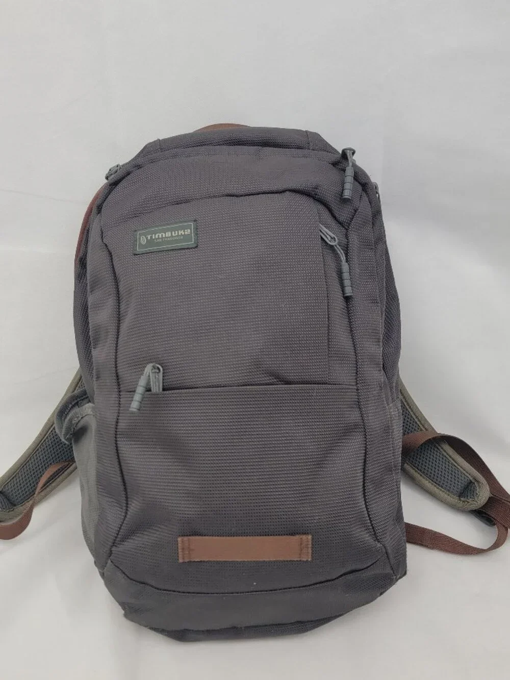 TIMBUK2 Parkside Laptop Backpack GRAY Textured Travel Hike Work Gym Durable